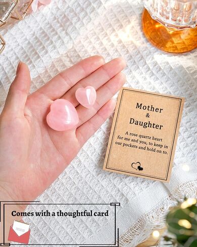 Mother Daughter Gift Heartfelt Connection Rose Quartz Crystal Set in Saudi Arabia