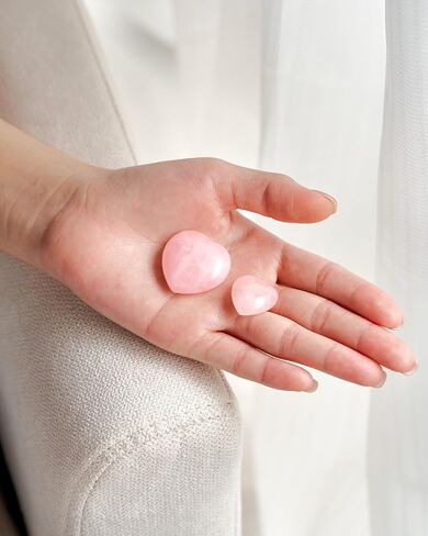 Mother Daughter Gift Heartfelt Connection Rose Quartz Crystal Set in Saudi Arabia