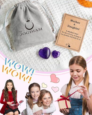 هدية الأم والابنة مجموعة كريستال كوارتز روز من القلب in Kuwait