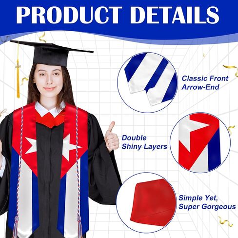 Graduation Sash Class of 2024, Graduation Stole Gift, Stoles for Graduation 2024 72" in Saudi Arabia
