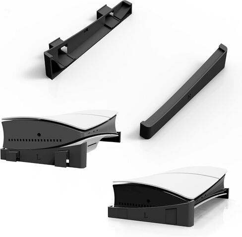 Console Holder Horizontal Bracket Stand for PS5 Base Stand for PS5 Slim Disc & Digital Editions Accessories (Retro Grey) in Saudi Arabia