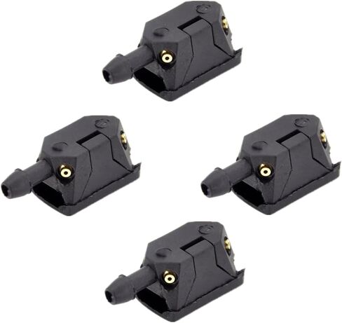 4 قطع من فوهة غسيل الزجاج الأمامي للسيارة، رشاش ممسحة زجاج أمامي عالمي، فوهات نفاثات مثبتة على الذراع، فوهات غسيل، استبدال ممسحة الزجاج الأمامي للسيارة لمعظم السيارات in Kuwait