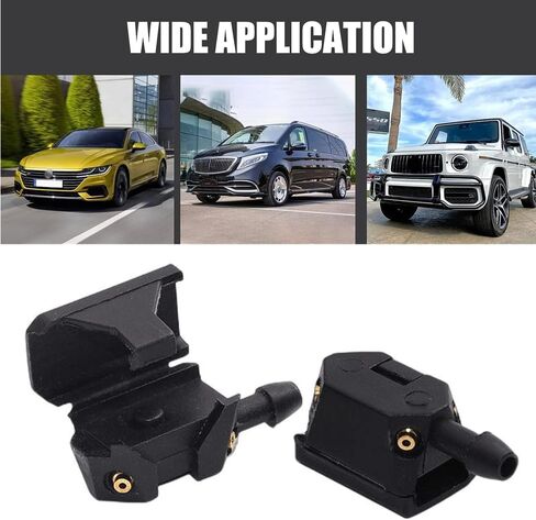 4 قطع من فوهة غسيل الزجاج الأمامي للسيارة، رشاش ممسحة زجاج أمامي عالمي، فوهات نفاثات مثبتة على الذراع، فوهات غسيل، استبدال ممسحة الزجاج الأمامي للسيارة لمعظم السيارات in Kuwait