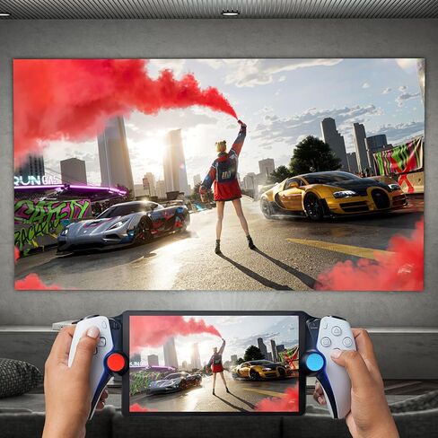 قبعات DLseego Thumb Grips لمشغل Playstation Portal Remote Player، حماية كاملة مضادة للانزلاق ومضادة للخدش ومضادة لبصمات الأصابع وغطاء غطاء على شكل زر كرتوني 4 أغطية عصا الإبهام - أحمر وأزرق in Kuwait