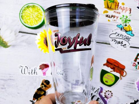 20 Sheets Crystal Clear Printable Vinyl Sticker Paper ONLY For Laser Printer 8.5x11 inch 100% Transparent Self-Adhesive Paper Waterproof Sticker Paper in Kuwait