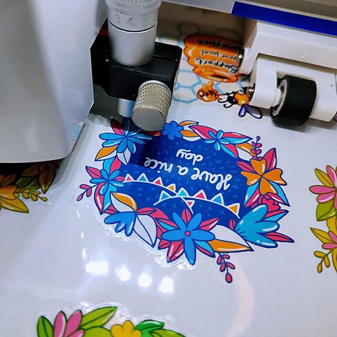 20 Sheets Crystal Clear Printable Vinyl Sticker Paper ONLY For Laser Printer 8.5x11 inch 100% Transparent Self-Adhesive Paper Waterproof Sticker Paper in Kuwait