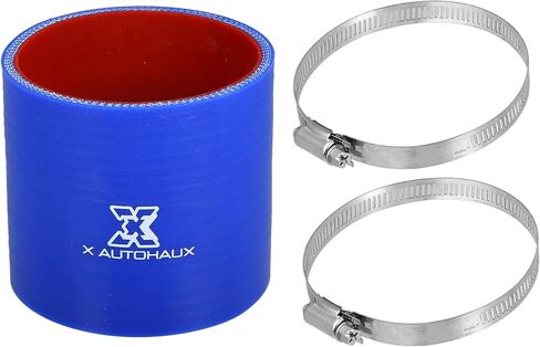 X AUTOHAUX 3.5 بوصة ID 2.99 بوصة طول مستقيم سيليكون المخفض خرطوم سيليكون خرطوم مقرنة أنبوب المبرد الأزرق لأنابيب مدخل المبرد الداخلي للسيارة in Saudi Arabia