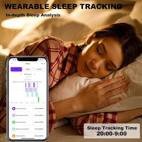 حلقة ذكية لتتبع الصحة، بدون اشتراك، متتبع النوم، حلقة تتبع اللياقة البدنية يمكن ارتداؤها (ذهبي وردي، 10) in Kuwait