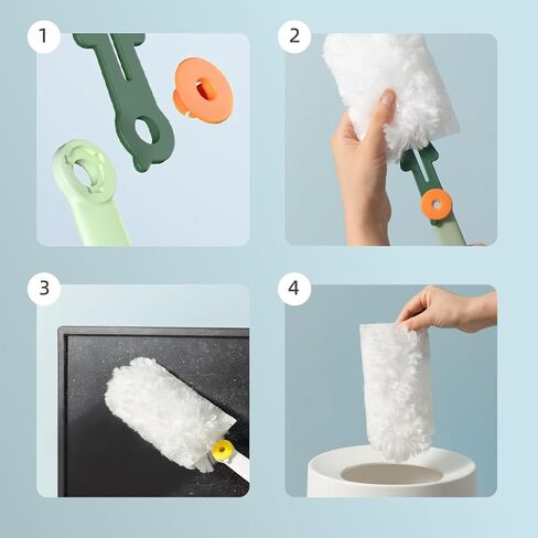 Car Interior Duster - Ultimate Cleaning Tool for Cars, House, and Office - Compact Mini Design for Effortless Dust Removal (Duster) in Saudi Arabia