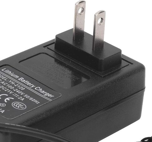 Lithium Battery Charger, 21V 2A Lithium Battery Charger AC Adapter Overvoltage US Plug 100240V in Saudi Arabia