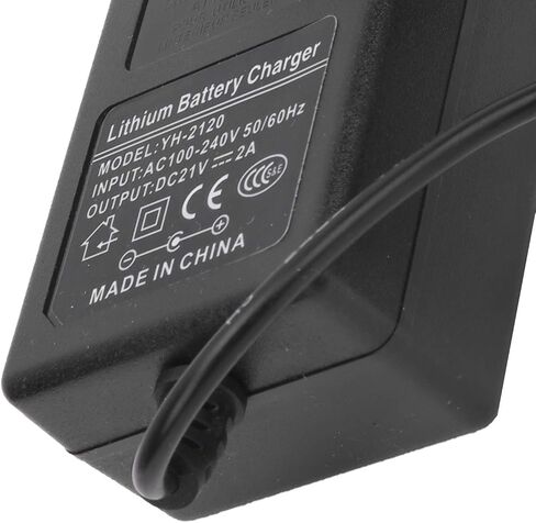 Lithium Battery Charger, 21V 2A Lithium Battery Charger AC Adapter Overvoltage US Plug 100240V in Saudi Arabia