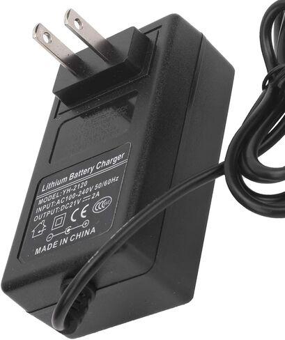 Lithium Battery Charger, 21V 2A Lithium Battery Charger AC Adapter Overvoltage US Plug 100240V in Saudi Arabia