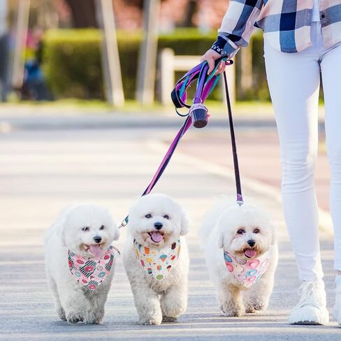 54 Pieces Dog Bandana Bulk Donut Pet Bandana Summer Cute Adjustable Triangle Bibs Scarf Comfortable Soft Pastel Pattern Dog Kerchief for Small Medium Dogs in Saudi Arabia