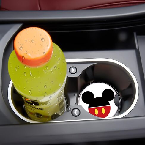 Akkya سيارة cupholder كوستر ماصة 4 حزمة لطيف الكرتون الماوس المطاط جديد السيارات كأس حامل صائق ديكور اكسسوارات للنساء الرجال BD0901-02 in Kuwait