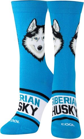 Novelty Crew Dress Sock, Women's, Animals, Dogs and Puppies, Funny Silly Cute in Kuwait