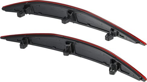 X AUTOHAUX 1 زوج المصد الخلفي الأيمن العاكس غطاء خفيف 5G0945105 5G0945106 لفولكس واجن جولف 1.8L M/T S Hatchback 2015 أحمر in Saudi Arabia