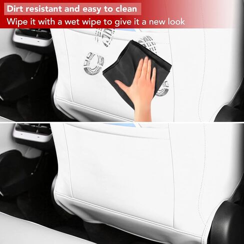 BASENOR 2024 Upgrade Tesla Model Y Seat Cover Black Leather Car 5-Seater Cushion Protector Custom Fit for Tesla Model Y 2020 2021 2022 2023 2024 Black in Saudi Arabia