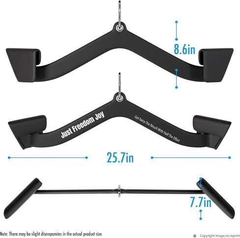 JFJ New LAT Pull Down Bar for Cable Machines - V Bar, T Bar, and Cable LAT Pulldown Attachments for Powerful Back and Tricep Strength Training in Saudi Arabia