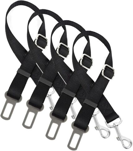 |4-Pack| PET Palace Adjustable Nylon Pet Dog Cat Car Seat Belt Safety Leash Leads Vehicle Seat Belt Harness, APL1775 in Saudi Arabia