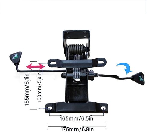 Heavy Duty Office Chair Tilt Control Mechanism9.9 * 5.9in，Multi-Angle Arbitrary Locking， for Computer,Gaming Chair Replacement Parts. in Saudi Arabia