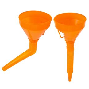 2pcs Car and Motorcycle Refueling Funnel Tools Gasoline Funnel Gas Tank Funnel Wide Mouth Fuel Vehicle Oil Funnel Motorbike Filling Funnels Outdoor Fuel Plastic Fuel Oil Liquid