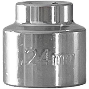 27mm Car Oil Filter Wrench, 3/8" Drive Oil Filter Removal Tool, Low Profile Drive Socket Wrench, 6-Point Steel Socket for Most Car Models with 27mm Oil Filter Cap