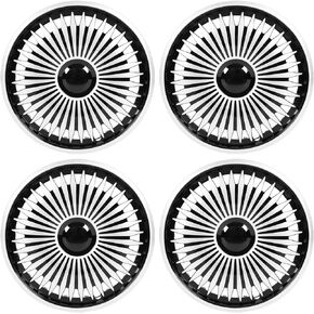 Car Steering Wheel Cover, 4 Pcs Wheel Rim Skin Cover Hub Silver Universal 15 in Wheel Covers Hub Caps for 500 and Most Cars in Kuwait
