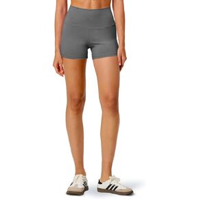 Women's High Waisted Biker Shorts, 4"/ 6" Black Gym Athletic Workout Yoga Shorts for Women