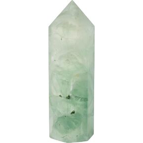 | Fluorite Point | 3.5" - 5" Tall | 1 Pc | Crystals and Healing Stones, Room Decor, Spiritual Gifts, Reiki, Chakra, Witchcraft, Yoga, Meditation Accessories