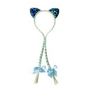 TSJ Cat Ear Headband Kitty Ear Hairpiece Wig Hairband Party Dress Up Hair Accessories for Girls