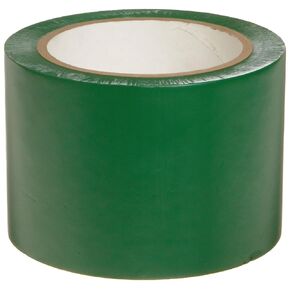Brady 58252 108' Length, 3" Width, B-725 Vinyl Tape, Green Color Aisle Marking Tape