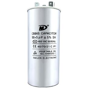 CBB65 50+5 uF 50/5 MFD Dual Run Start Capacitor Round 50 5 for AC and HVAC