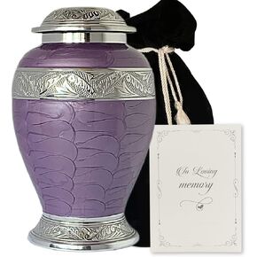 Pearl White Urn for Human Ashes, Matching Keepsake Urns Available, Several Color Choices, Adult Memorial Urns for Mom, Urns for Dad, Husband or Wife, Funeral Cremation Urn in Kuwait