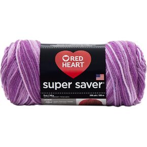Red Heart Super Saver Yarn-Purple Tone