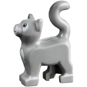 Lego Harry Potter x1 Light Gray Cat City Kitten Animal Girl Boy Minifigure NEW