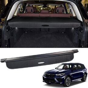 Marretoo for BMW X5 Cargo Trunk Cover 2019 2020 2021 2022 2023 2024 for BMW X5 Accessories Upgrade Version Black Retractable Trunk Cover Security Shield Shade