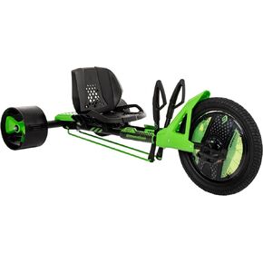 Huffy Green Machine 16-inch Drift Trike, Sleek Ergonomic Design, Adjustable Seat, Drift Trike for Kids Age 5-8, Max Weight 80lbs, Coaster Brake