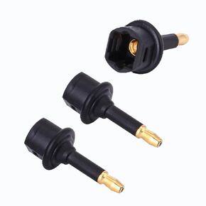 Digital Fiber Optic Toslink to 3.5mm Jack,Female to 3.5 mm Mini Male Optical Audio Connector Adapter（3pack）
