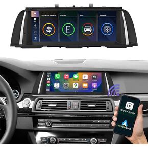 Road Top 10.25 Inch Touchscreen Wireless CarPlay Android Auto for BMW 5 Series F10/F11 2012-2016 Year with NBT System, Car Stereo Multimedia Car Radio Receiver (Not Fit for F07!!!)