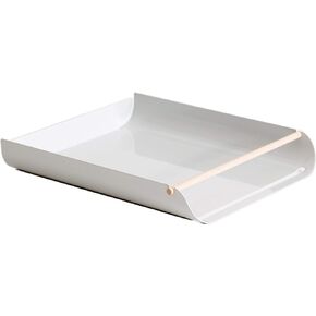U Brands Metal Paper Tray, Letter Size, Desktop Accessory, Arc Collection, Pink, 3552A02-06