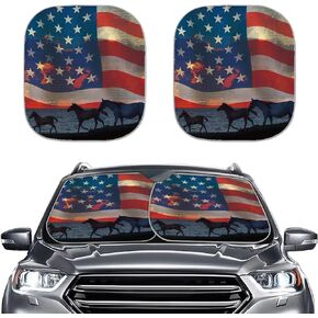 Tropical Paradise Ocean Beach Scene with Palm Trees Print Front Car Sunshade Windshield Shade,Folding Car Windshield Sunshade Side Window Sunshade Heat and Sun Prevention Visor,2-Piece