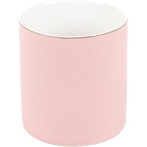 حامل أقلام سيراميك للمكتب - قلم ذهبي لطيف لفرشاة المكياج الجمالية وحامل أكواب منظم لتخزين أدوات مكتبية ومستلزمات المنزل المكتبية، أبيض in Kuwait