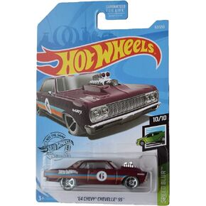 Hot Wheels Speed Blur 10/10 '64 Chevy Chevelle SS 62/250, Burgundy