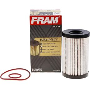 FRAM Ulta Synthetic Automotive Replacement Oil Filter, Designed for Synthetic Oil Changes Lasting up to 20k Miles, XG10295 (Pack of 1)