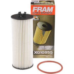 FRAM Ultra Synthetic Automotive Replacement Oil Filter, Designed for Synthetic Oil Changes Lasting up to 20k Miles, XG10955 (Pack of 1)