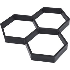 Vaguelly 2pcs Walk Maker Concrete Molds-Round Paving Mould DIY Road Maker Molds Patio, Lawn & Garden Paving Molds