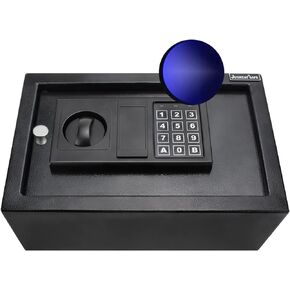 Top Opening Drawer Safe with Induction Light,Electronic Digital Securit Safe Steel Construction Hidden with Lock,for Home Office Hotel Business