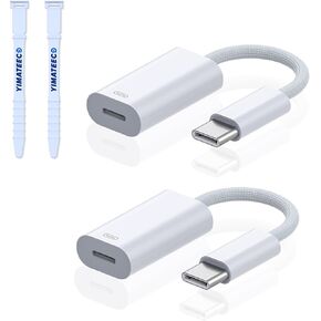 USB C to Lightning Adapter 20W PD Fast Charging Data Transfer, [2 Pack] USB C Female to Lightning Male Adapter Supports for iPhone 14/13/12/11/XS/XR, iPad/iPod/AirPods, Not for OTG(Dark Green, 2Pcs) in Saudi Arabia