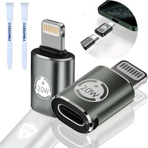 USB C to USB Adapter, [2 Pack] USB Type C Male to USB 3.0 Female OTG Cable to USB Adapter Connector for iPhone 15, 15 ProMax, Samsung Galaxy S24/S23/S22/S21 (USB C to USB 3.0 Adapter, 2Pcs, Grey)