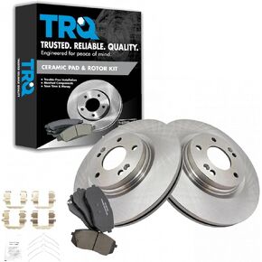 TRQ Front Posi Ceramic Disc Brake Pads & Rotors Kit for Sonata Optima New